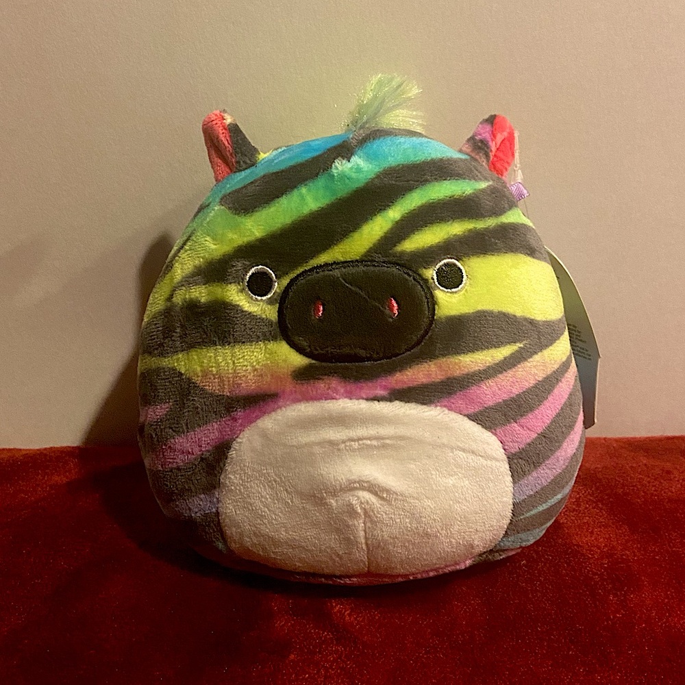 Sonya the Tye Dye Zebra Squishmallow